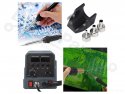 Adjustable 2-in-1 soldering station with 60W soldering iron and 300W hot ai